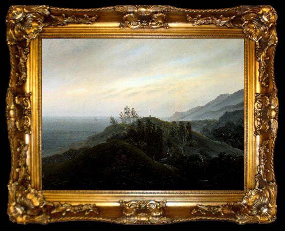 framed  Caspar David Friedrich View of the Baltic, ta009-2